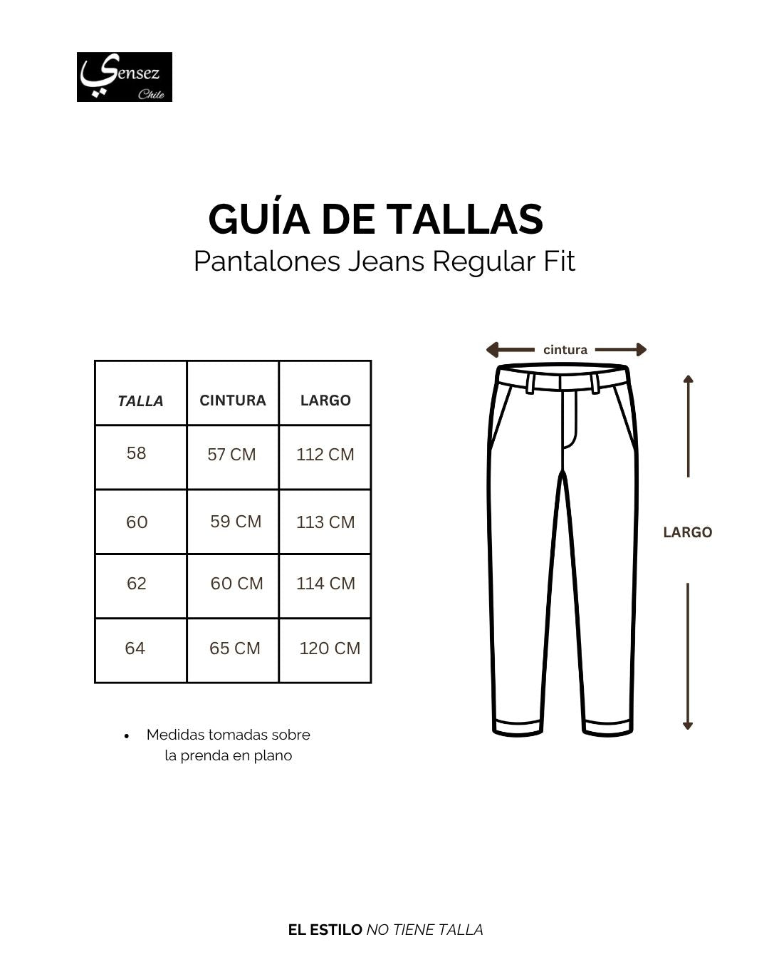 Pantalón Hombre Jeans Negro Spandex Regular Fit KT
