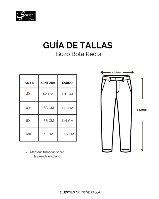 Buzo Hombre Bota Recta Gris