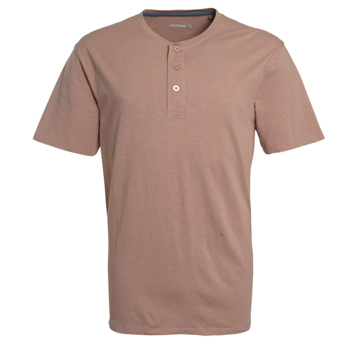 Polera Hombre Botones Manga Corta Rosa Medio