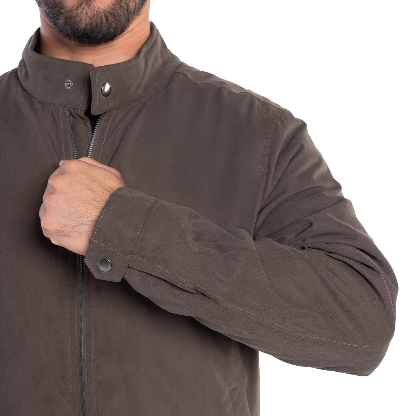 Chaqueta Hombre Microfibra Acolchada Corte Clásico