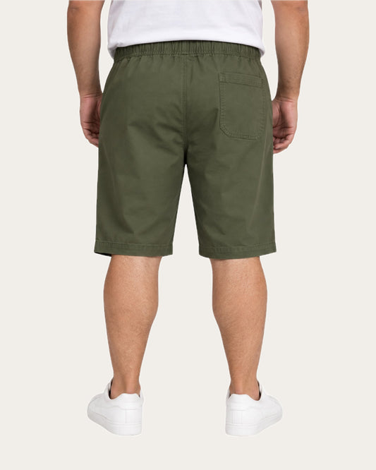 Bermuda Hombre Jogger Regular Fit Verde Oliva
