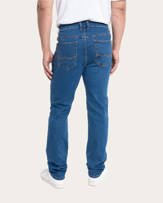 Jeans Pantalón Hombre Denim Spandex Slim Fit Azul KT
