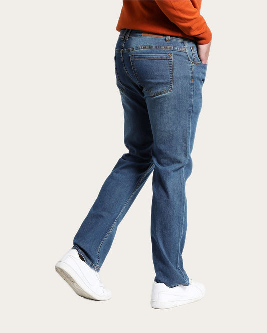 Pantalon Hombre Jeans Azul Slim Fit PT