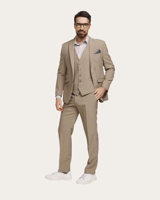Traje Hombre Beige Minimat FL