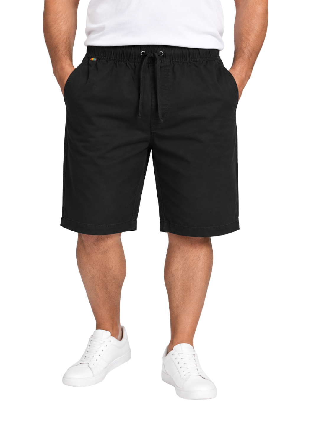 Bermuda Hombre Jogger Regular Fit Negro