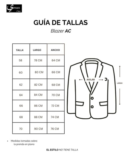 Blazer Hombre Micro Cotelé Mil Rayas Black - Sensez