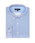 Camisa Hombre Silvino Azul Sport Con bolsillo