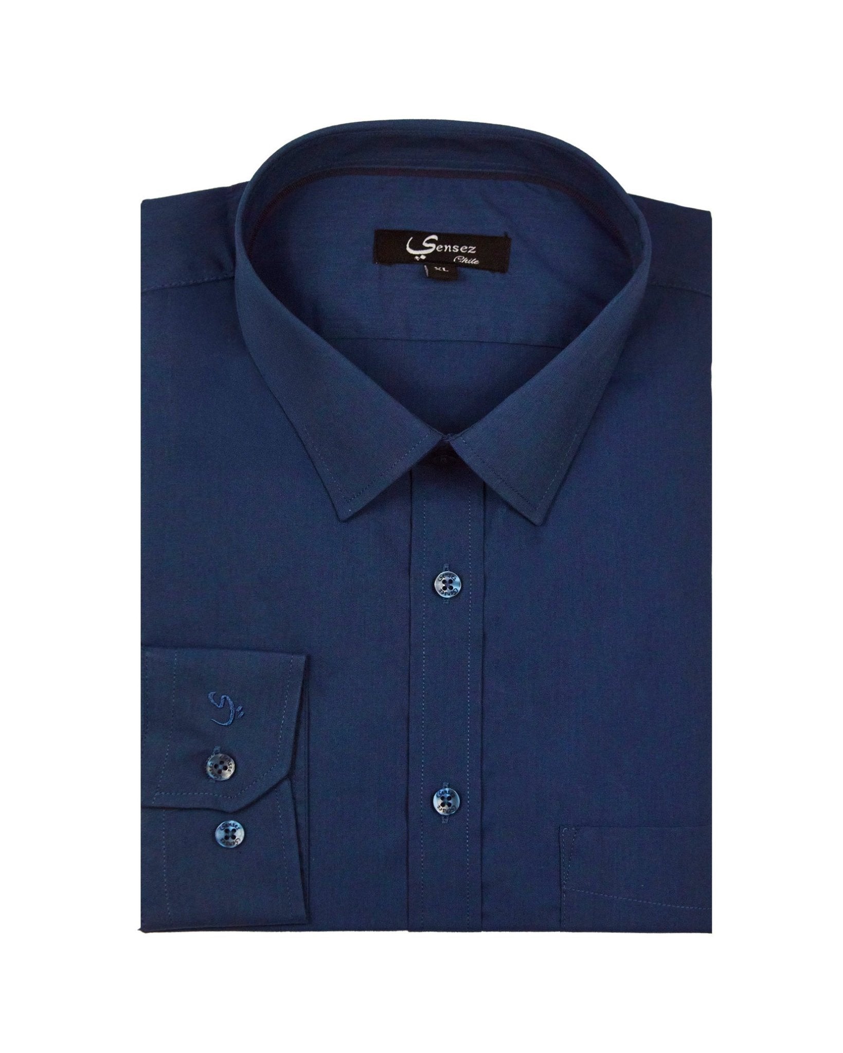 Camisa Hombre Trevira Azul Marino - Sensez
