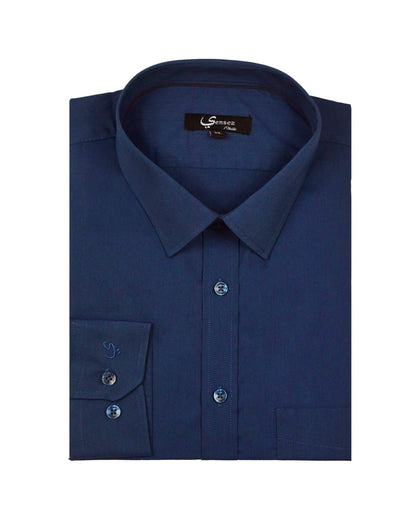 Camisa Hombre Trevira Azul Marino - Sensez