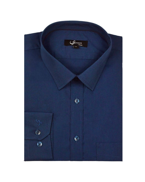 Camisa Hombre Trevira Azul Marino - Sensez