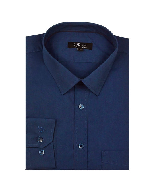 Camisa Hombre Trevira Azul Marino - Sensez