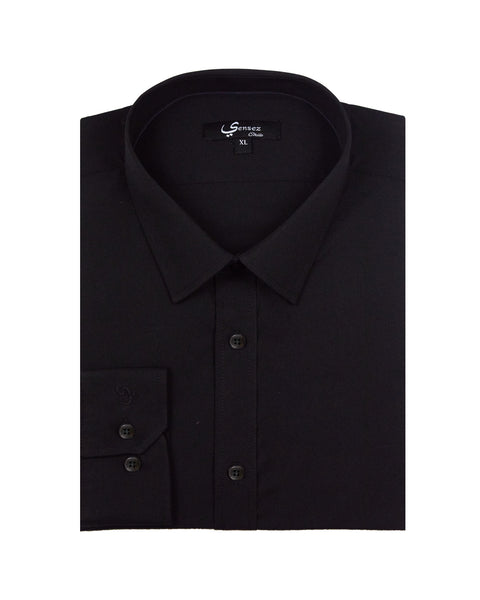 Camisa Hombre Reactive Negra Con Bolsillo - Sensez