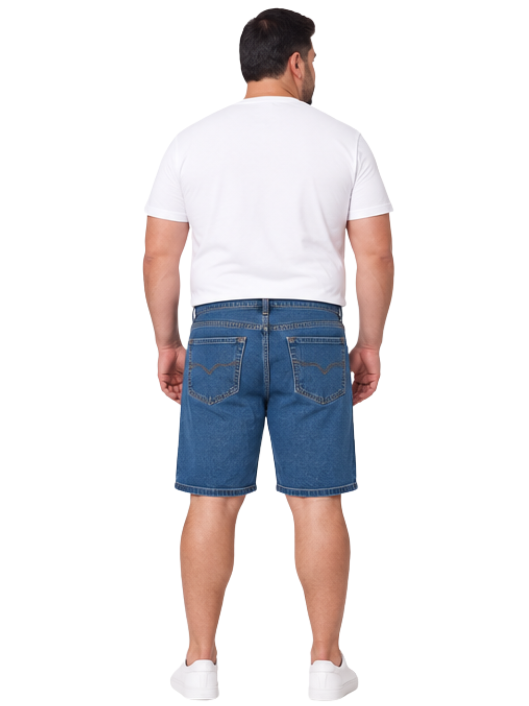 Bermuda Hombre Denim Azul Marino Regular Fit