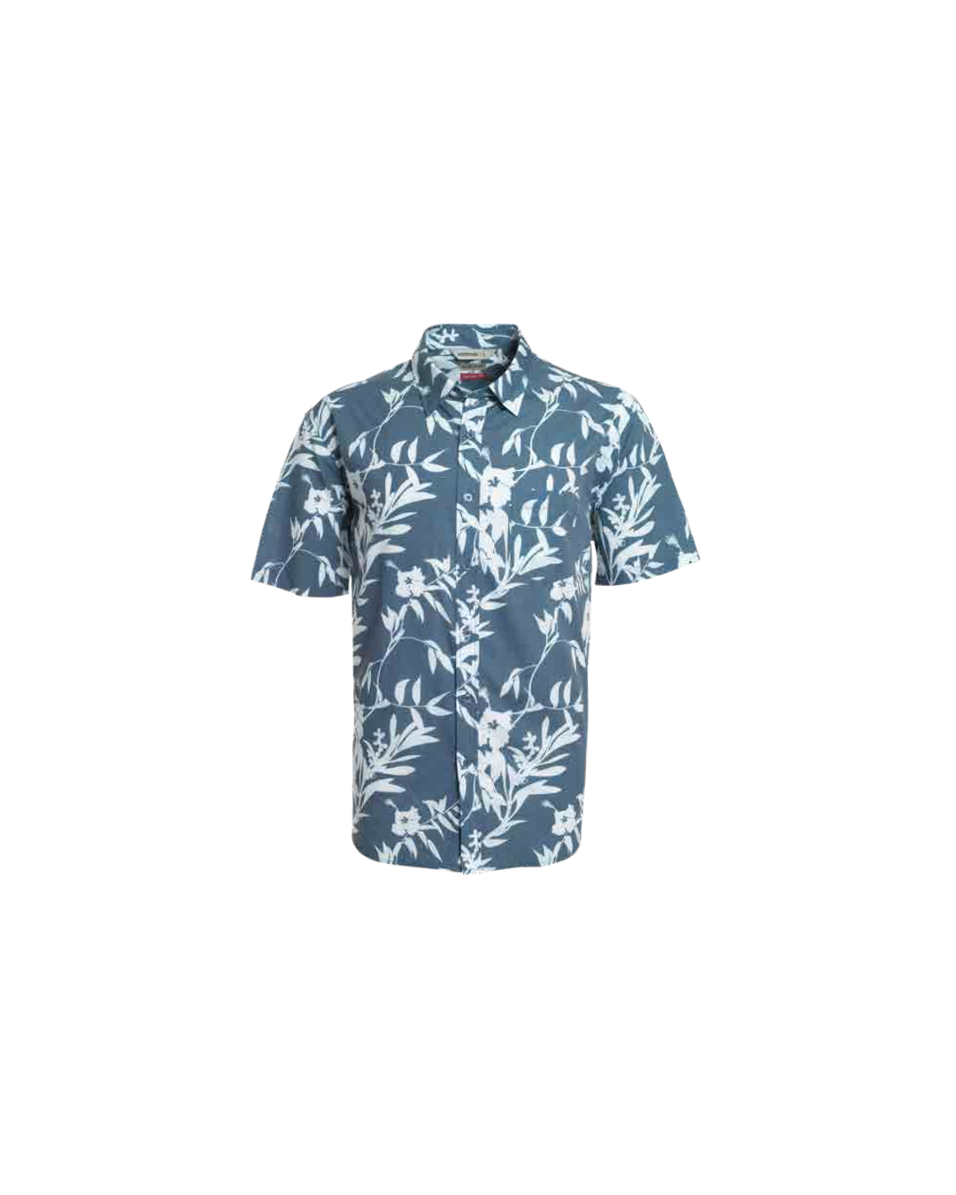 Camisa Hombre Guayabera Manga Corta Diseño Azul Marino