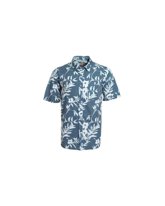 Camisa Hombre Guayabera Manga Corta Diseño Azul Marino