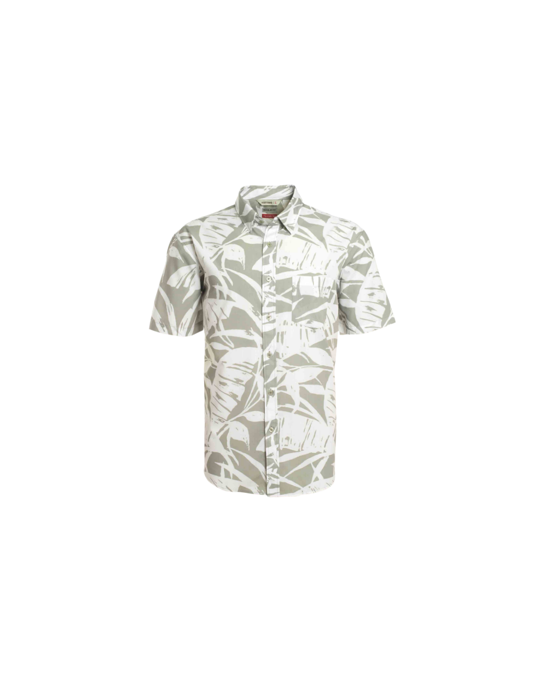 Camisa Hombre Guayabera Manga Corta Diseño Verde Claro