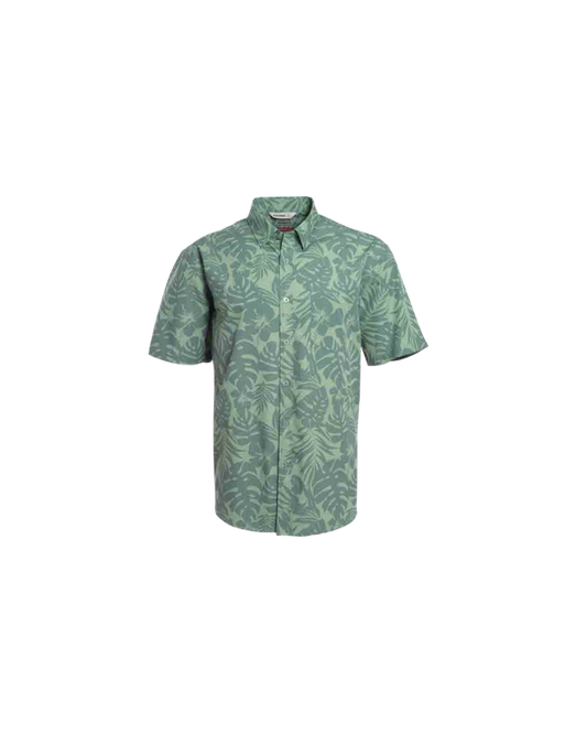 Camisa Hombre Guayabera Manga Corta Diseño Verde Pistacho