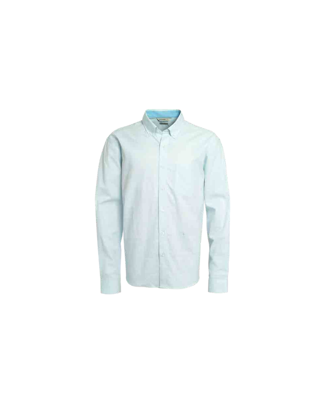 Camisa Hombre Look Lino  Manga Larga Celeste Claro
