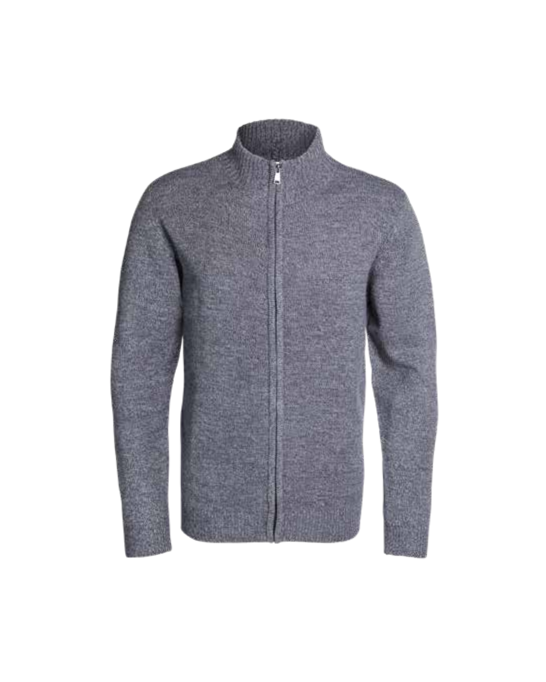 Sweater Hombre Cierre Completo Gris Oscuro