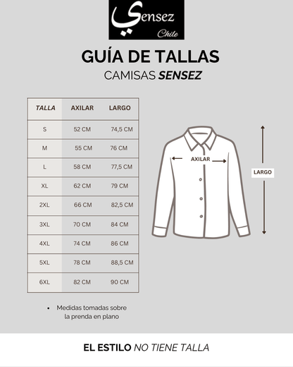 Camisa Hombre Greco Sport Blanco Sin bolsillo - Sensez