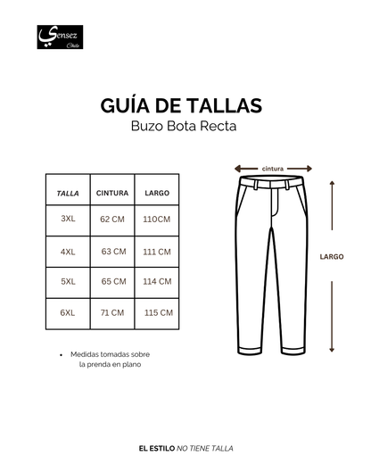 Buzo Hombre Bota Recta Gris
