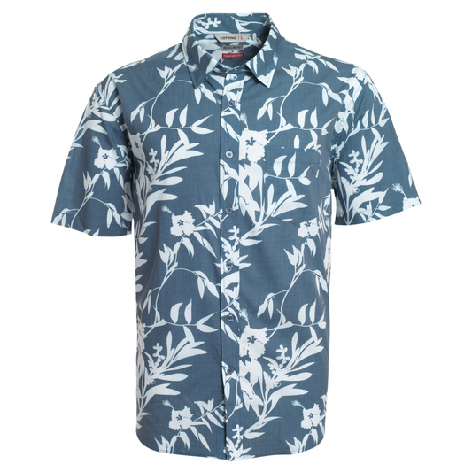 Camisa Hombre Guayabera Manga Corta Diseño Azul Marino