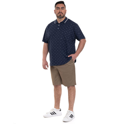 Polera Piqué Hombre Azul Marino con Diseño - Sensez