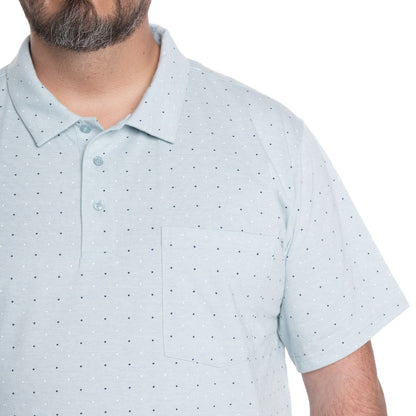 Polera Piqué Hombre Celeste con Diseño - Sensez