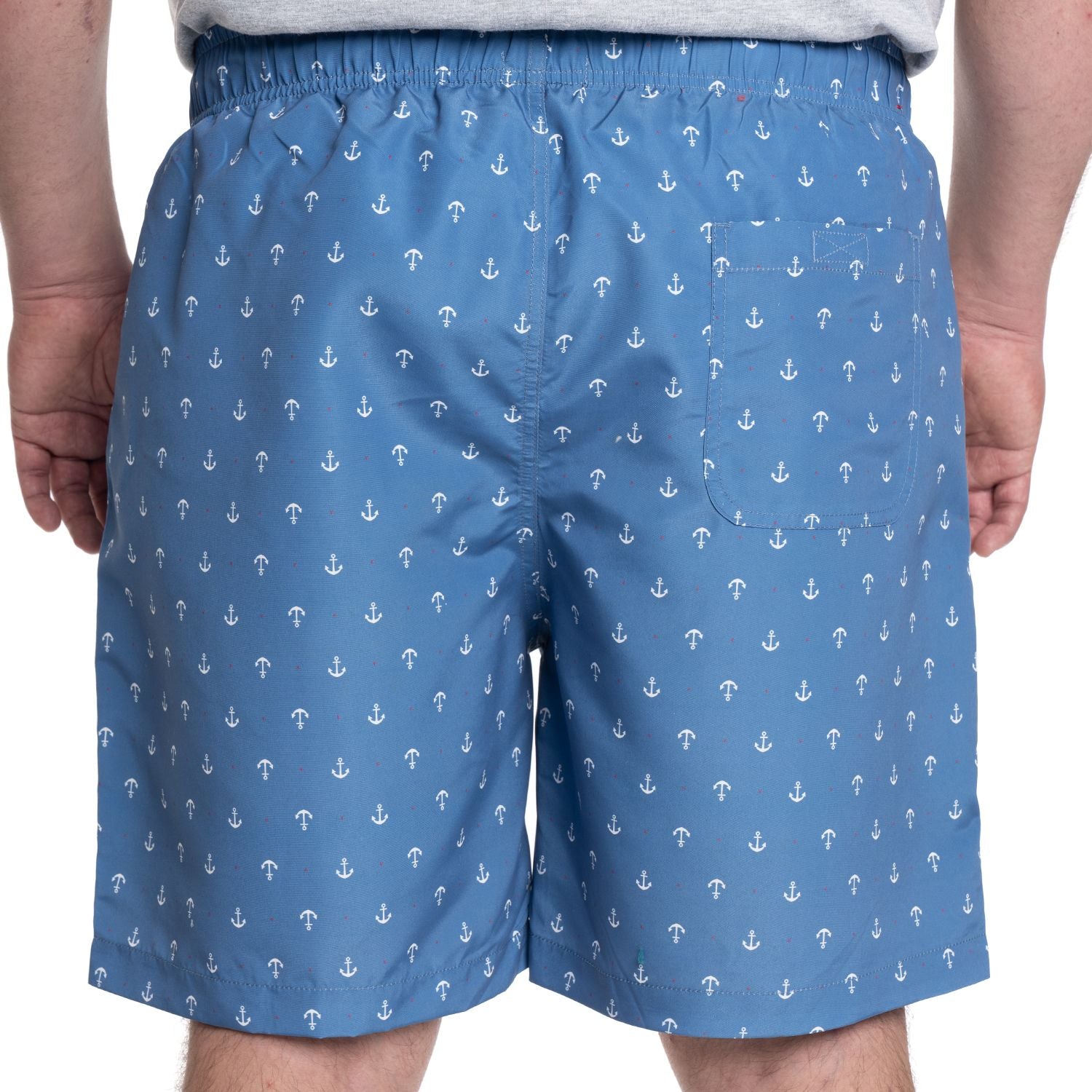 Traje de Baño Hombre Azul con Diseño