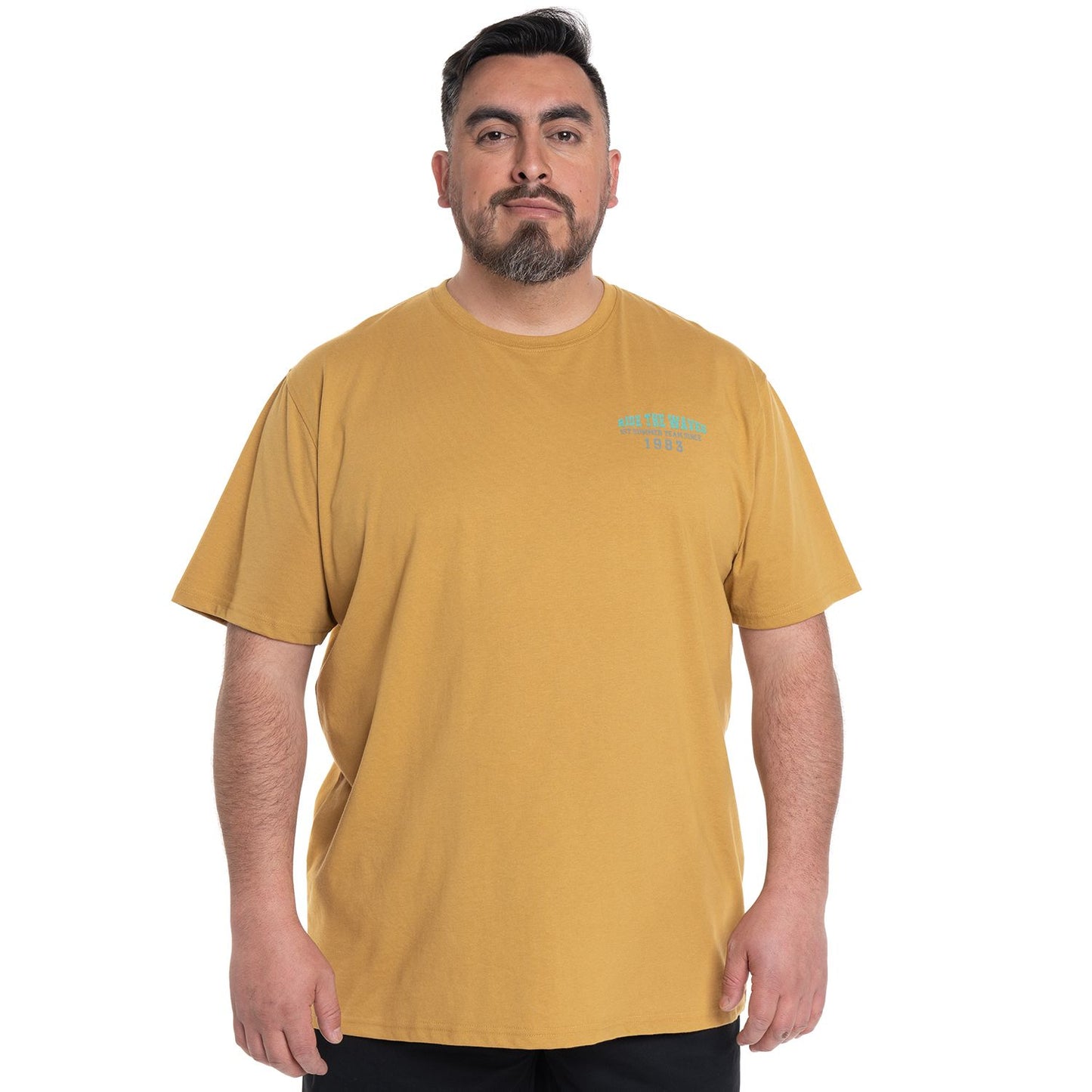 Polera Hombre Cuello Redondo Mostaza Mini Logo - Sensez