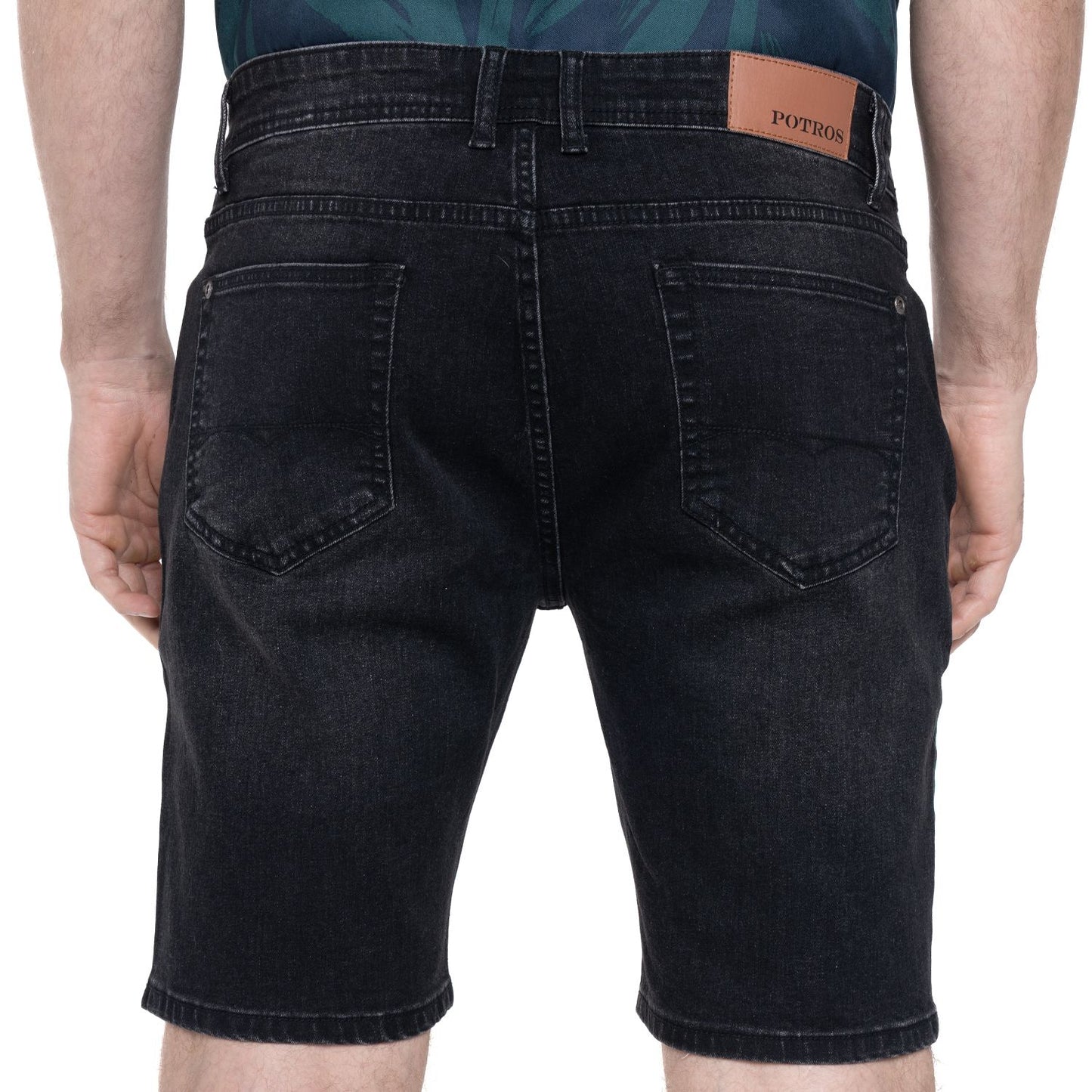 Bermuda Hombre Jeans Negro PT