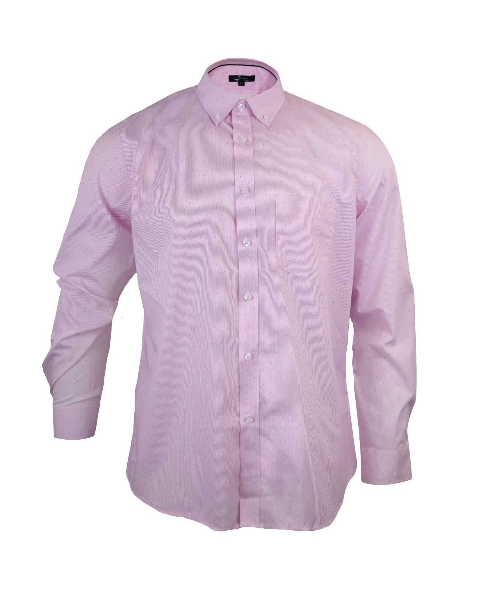Camisa Hombre Alfaro Sport Rosado Con Bolsillo