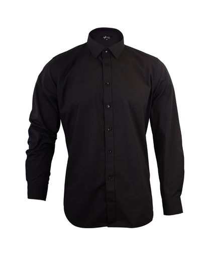 Camisa Hombre Reactive Negra Sin Bolsillo - Sensez