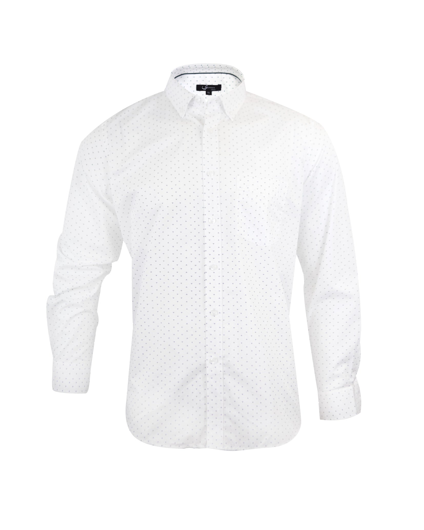 Camisa Hombre Greco Sport Blanco Con bolsillo
