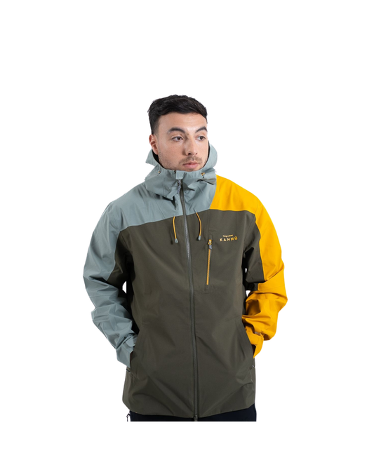 Parka Hombre Impermeable Ventisquero 10K Verde | 4-Way Stretch y Costuras Selladas