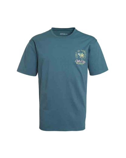 Polera Hombre Diseño Logo Azul Piedra
