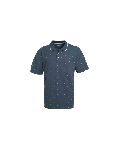 Polera Hombre Full Diseño Azul Piedra