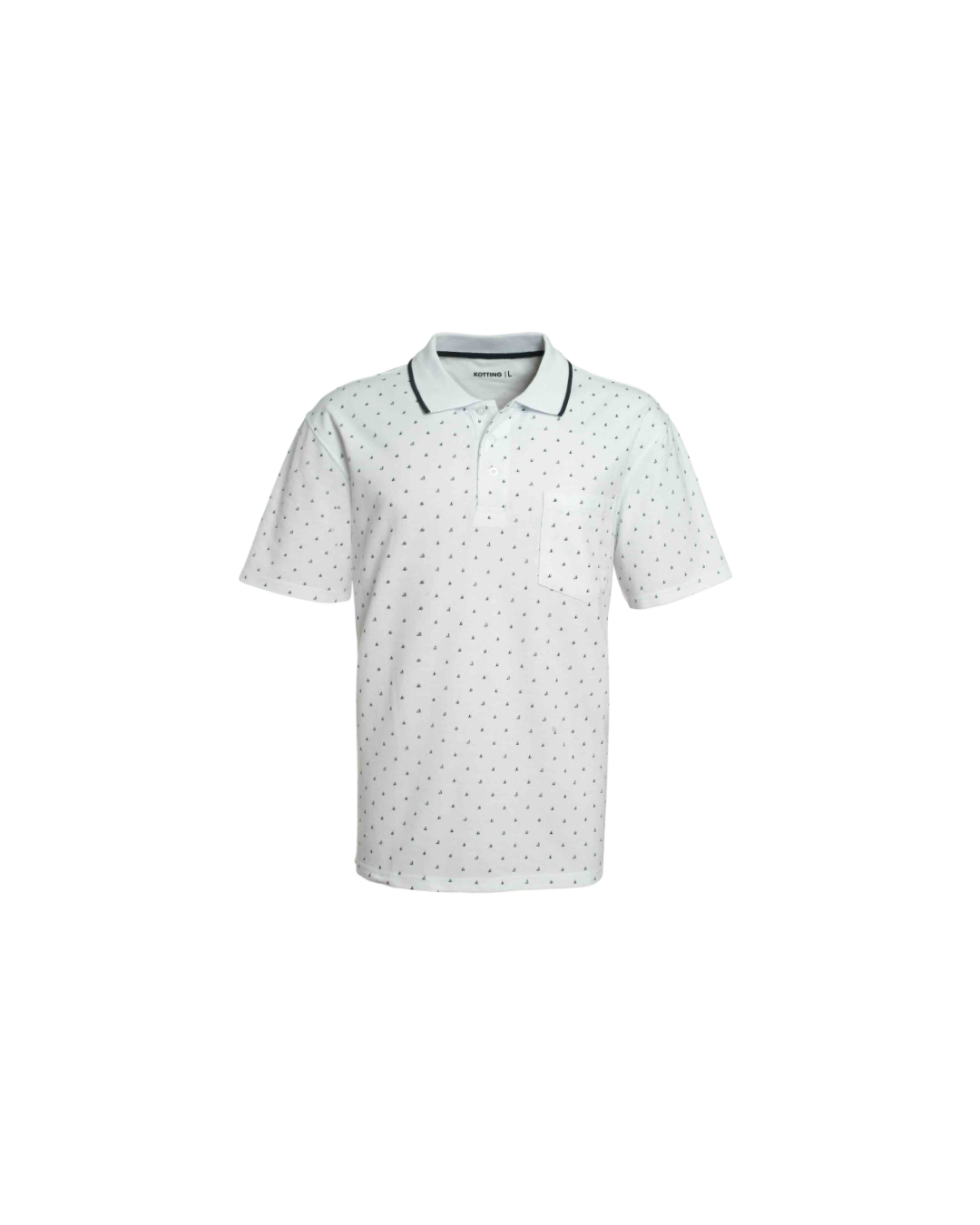 Polera Hombre Full Diseño Blanco