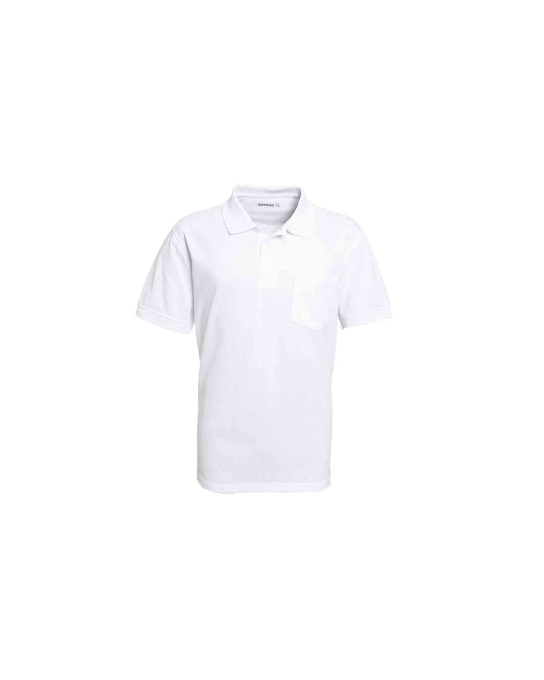 Polera Hombre Pique Lisa Blanco 180GR