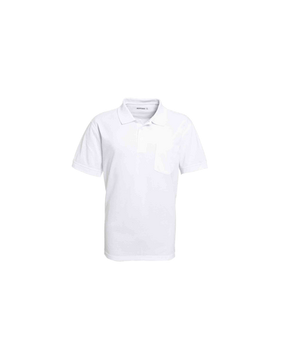 Polera Hombre Pique Lisa Blanco 180GR