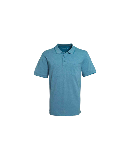 Polera Hombre Pique Melange Celeste Medio