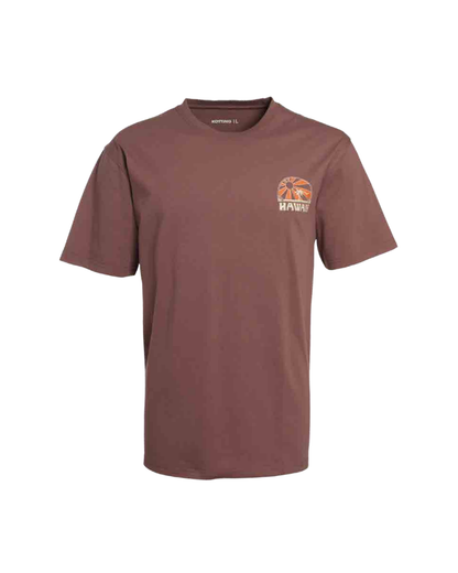 Polera Hombre Diseño Espalda Rosado Claro