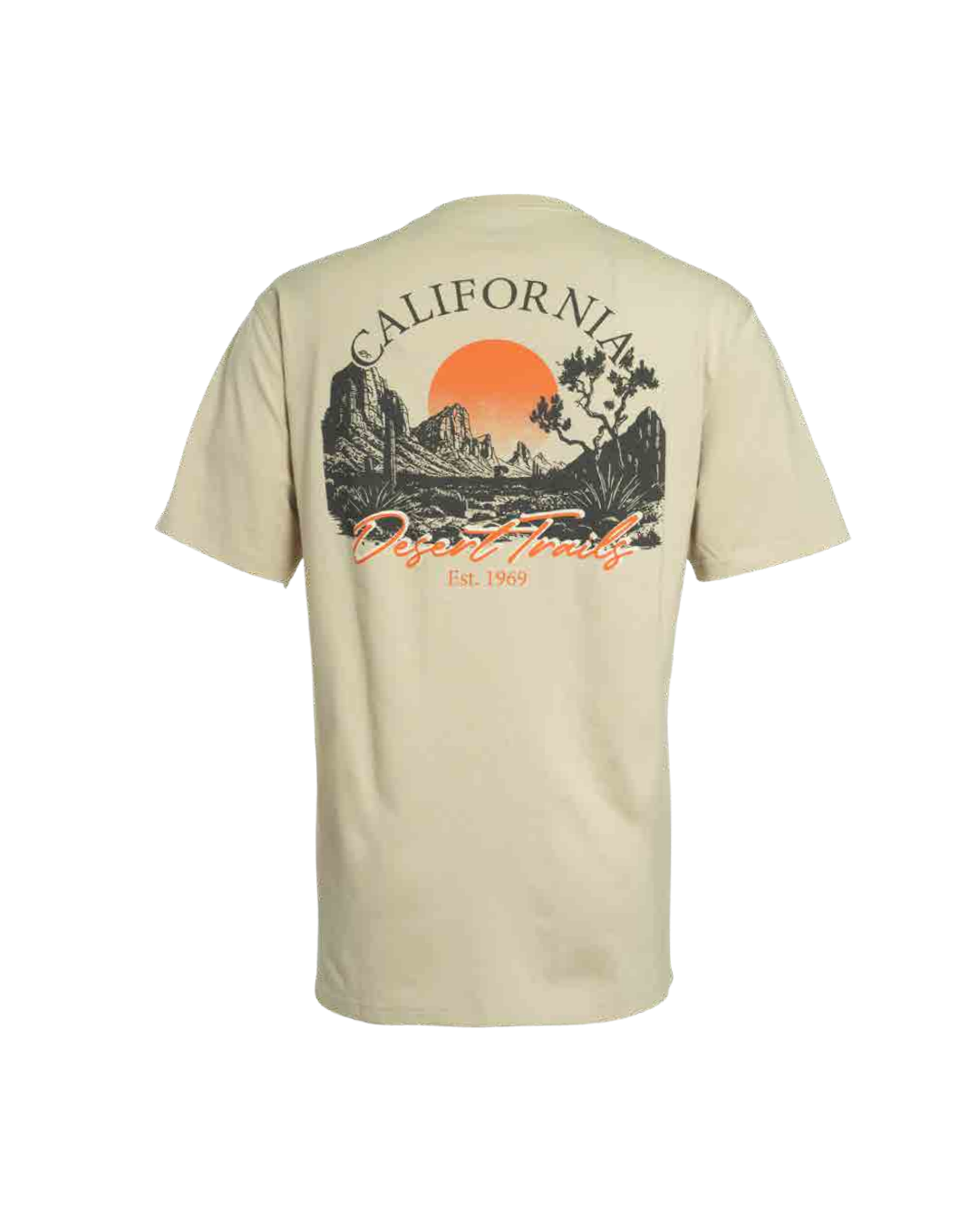 Polera Hombre Diseño Espalda Beige Claro