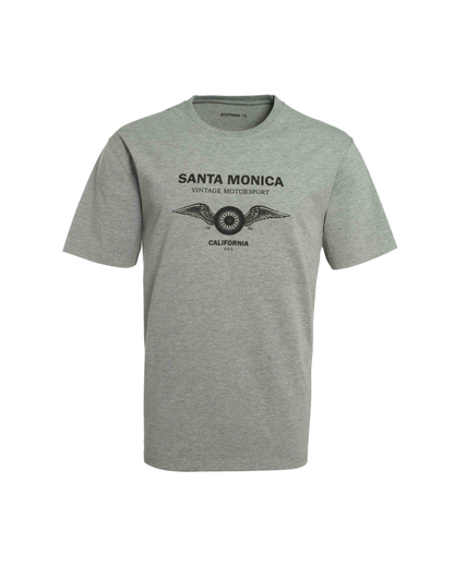 Polera Hombre Diseño Frontal Melange