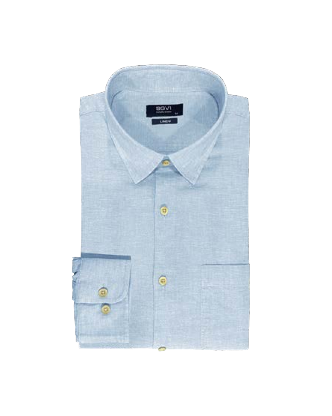 Camisa Hombre Lino Celeste SG