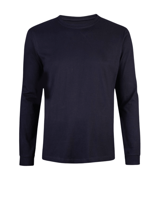 Polera Hombre 100% Algodón Azul Marino manga larga - Sensez