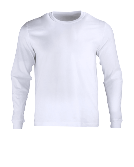 Polera Hombre 100% Algodón Blanca manga larga - Sensez