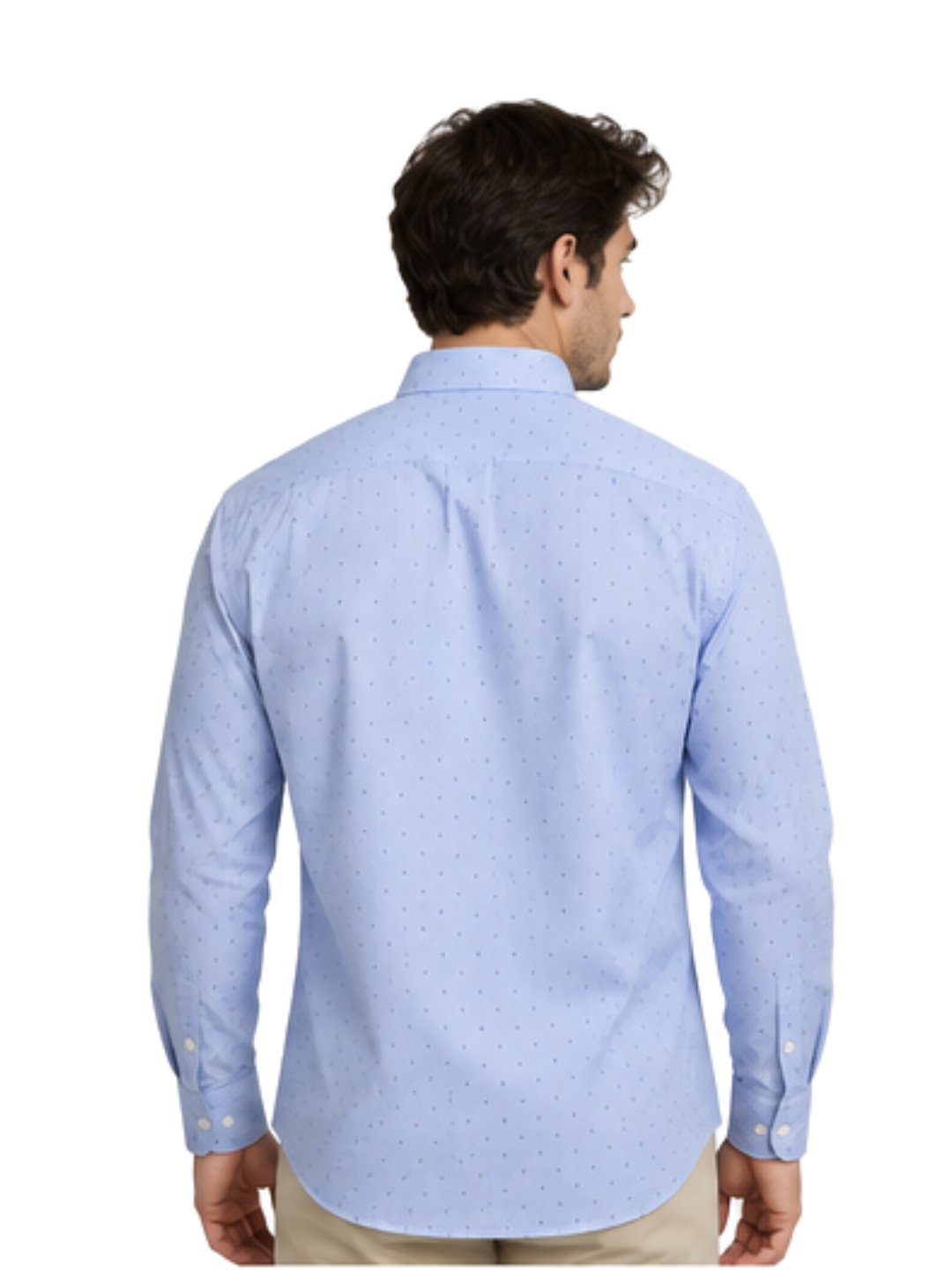 Camisa Hombre Silvino Azul Sport Con bolsillo
