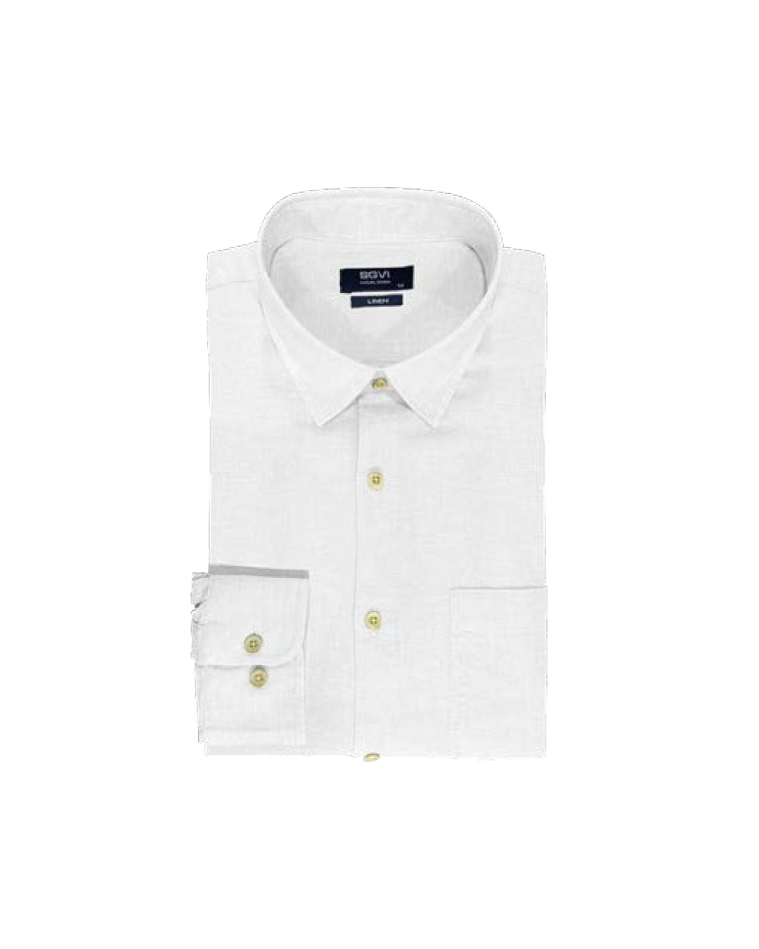 Camisa Hombre Lino Blanco SG