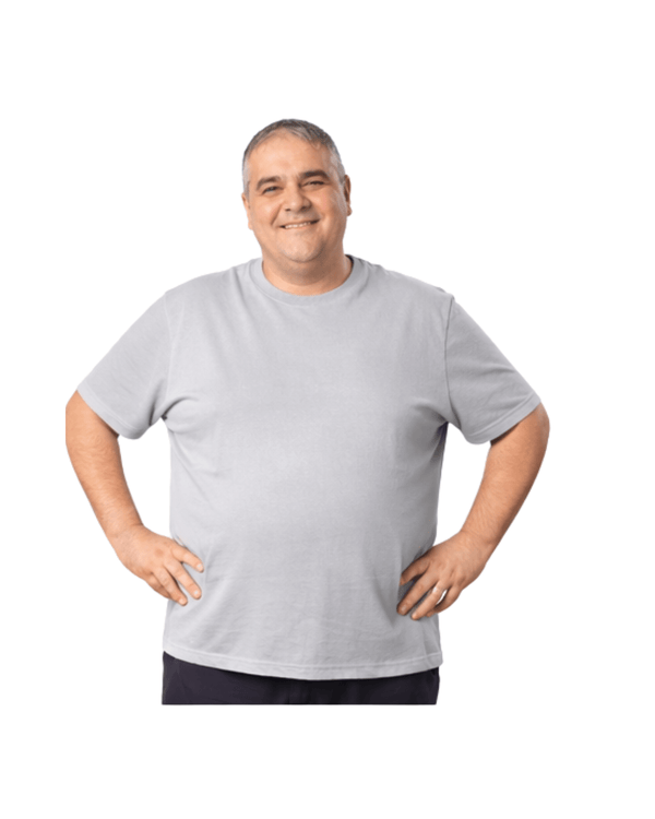 Polera Hombre 100% Algodón Gris - Sensez